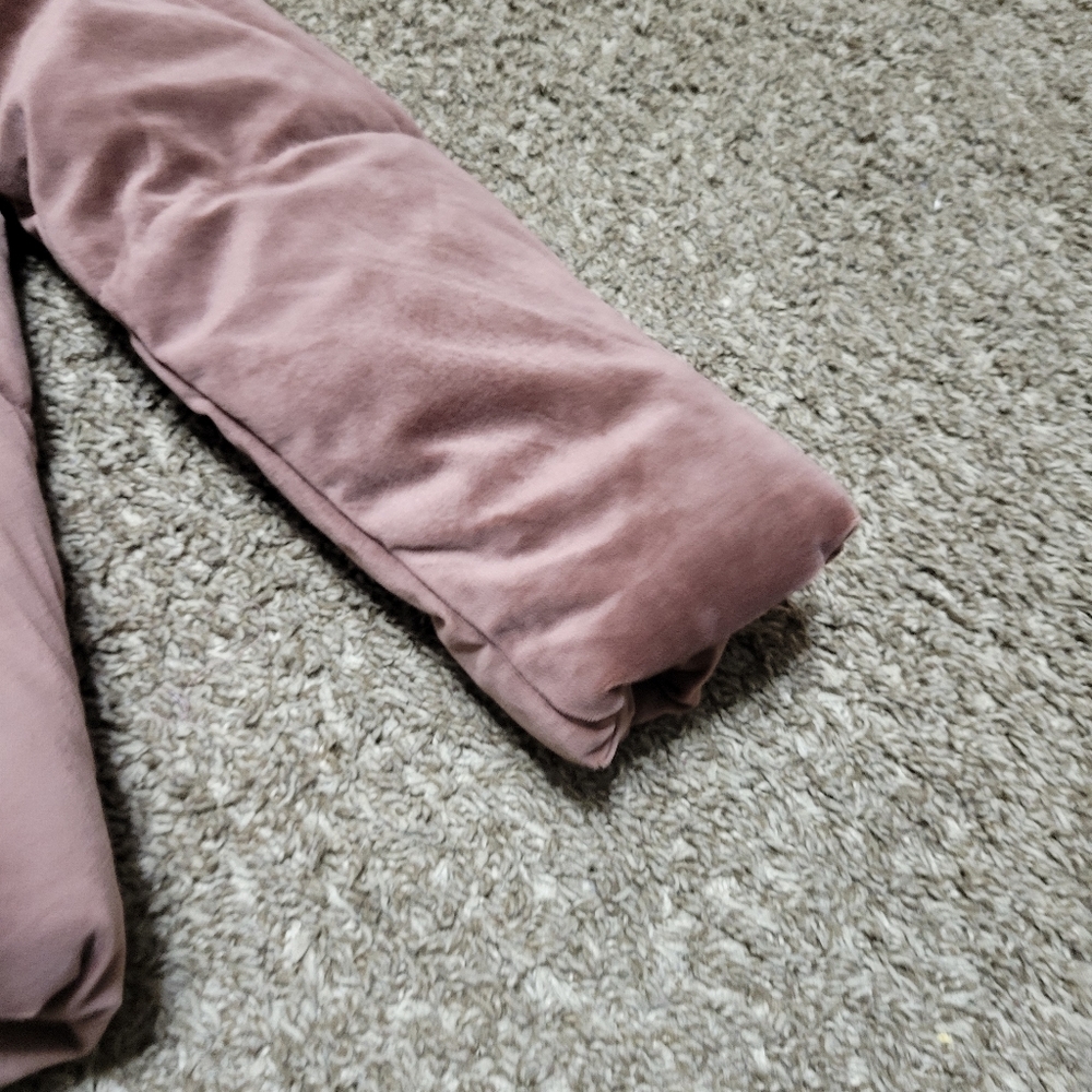 Velvet Puffer Jacket Isaac Mizrahi Small Large - Picture 8 of 16